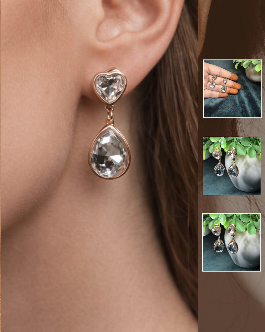 Heart shape earrings